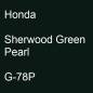 Preview: Honda, Sherwood Green Pearl, G-78P.